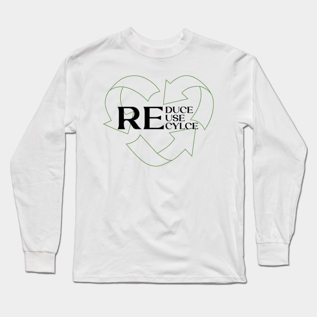 Reduce, reuse, recycle Long Sleeve T-Shirt by Tvmovies 